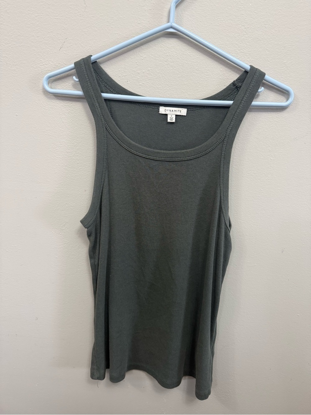 🔥2 for $10🔥Dynamite Women's Olive Ribbed Tank Top Medium